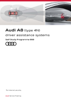 SSP 668 Audi A8 (type 4N) - driver assistance systems - Self-Study Programme